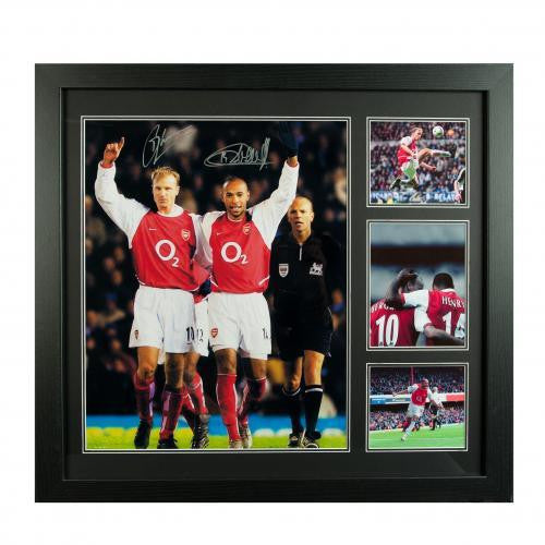 Arsenal F.C. Bergkamp & Henry Signed Framed Print