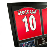Arsenal F.C. Bergkamp & Henry Signed Shirts (Dual Framed)