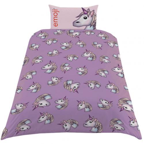 Emoji Single Duvet Set Unicorn