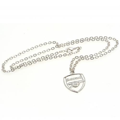 Arsenal F.C. Silver Plated Pendant & Chain CR