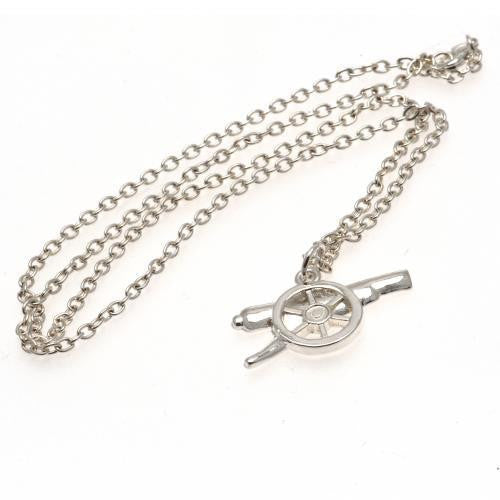 Arsenal F.C. Silver Plated Pendant & Chain GN