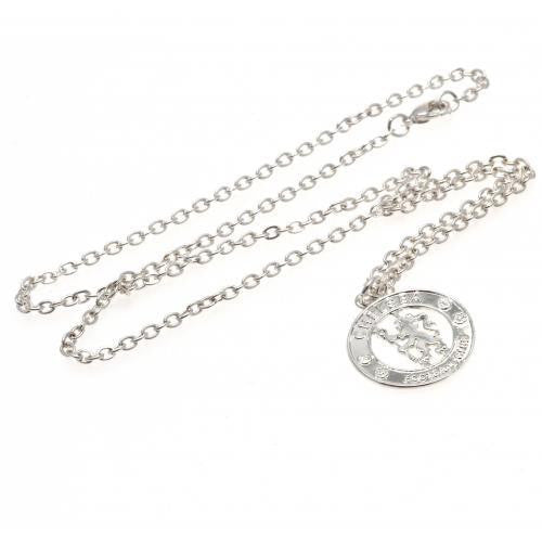 Chelsea F.C. Silver Plated Pendant & Chain CR