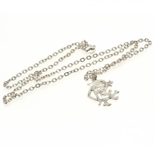 Rangers F.C. Silver Plated Pendant & Chain