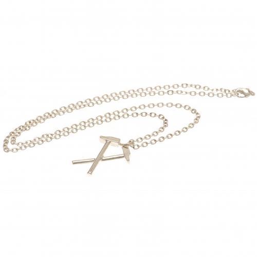 West Ham United F.C. Silver Plated Pendant & Chain HM