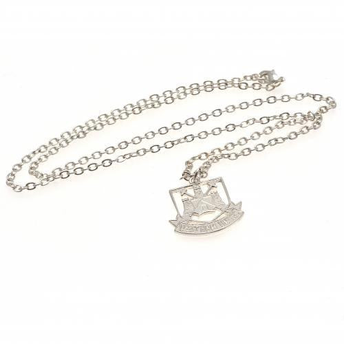 West Ham United F.C. Silver Plated Pendant & Chain