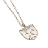 West Ham United F.C. Silver Plated Pendant & Chain