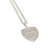 Arsenal F.C. Silver Plated Pendant & Chain XL