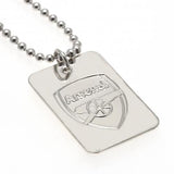 Arsenal F.C. Silver Plated Dog Tag & Chain