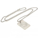 Celtic F.C. Silver Plated Dog Tag & Chain