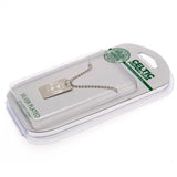 Celtic F.C. Silver Plated Dog Tag & Chain