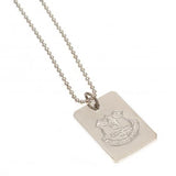 Everton F.C. Silver Plated Dog Tag & Chain