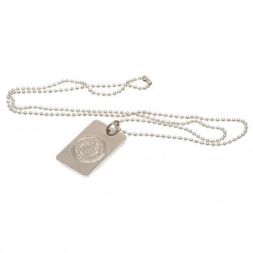 Leicester City F.C. Silver Plated Dog Tag & Chain