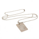Manchester City F.C. Silver Plated Dog Tag & Chain