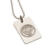 Manchester City F.C. Silver Plated Dog Tag & Chain