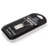 Newcastle United F.C. Silver Plated Dog Tag & Chain