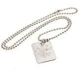 Rangers F.C. Silver Plated Dog Tag & Chain
