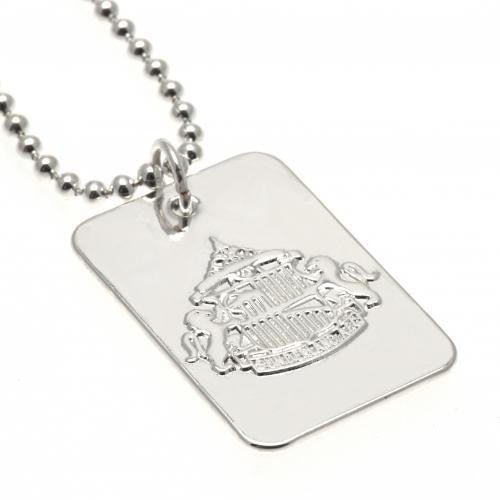 Sunderland A.F.C. Silver Plated Dog Tag & Chain