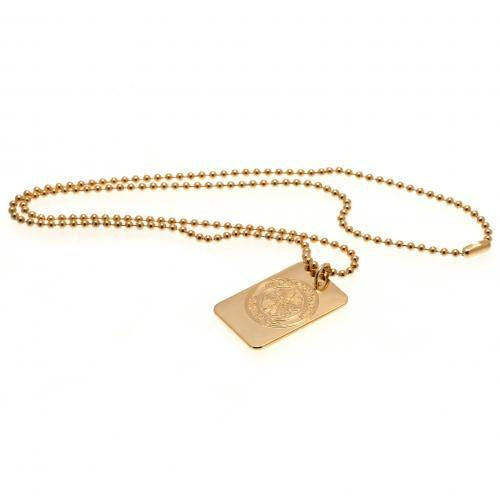 Celtic F.C. Gold Plated Dog Tag & Chain