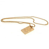 Celtic F.C. Gold Plated Dog Tag & Chain