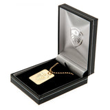 Leeds United F.C. Gold Plated Dog Tag & Chain