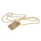 Leicester City F.C. Gold Plated Dog Tag & Chain