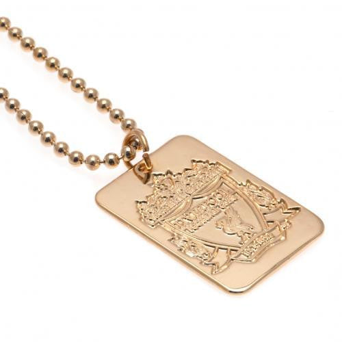 Liverpool F.C. Gold Plated Dog Tag & Chain
