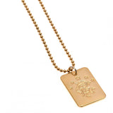 Rangers F.C. Gold Plated Dog Tag & Chain
