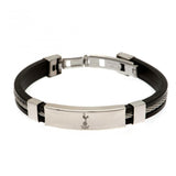 Tottenham Hotspur F.C. Silver Inlay Silicone Bracelet