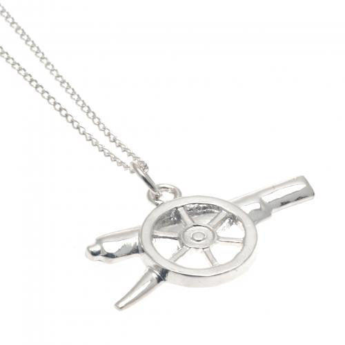 Arsenal F.C. Sterling Silver Pendant & Chain GN