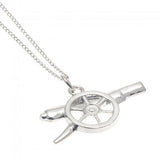 Arsenal F.C. Sterling Silver Pendant & Chain GN