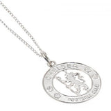 Chelsea F.C. Sterling Silver Pendant & Chain CR