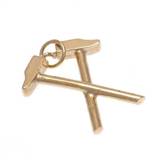 West Ham United F.C. 9ct Gold Pendant Hammers