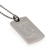 Aston Villa F.C. Engraved Crest Dog Tag & Chain