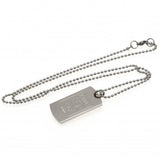 Aston Villa F.C. Engraved Crest Dog Tag & Chain