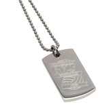 Birmingham City F.C. Engraved Crest Dog Tag & Chain