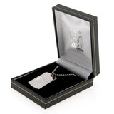 Manchester City F.C. Engraved Crest Dog Tag & Chain EC