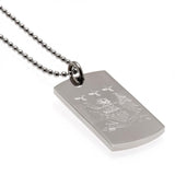 Manchester City F.C. Engraved Crest Dog Tag & Chain EC