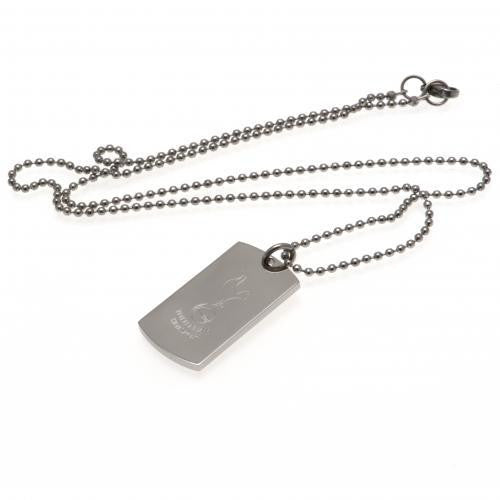 Tottenham Hotspur F.C. Engraved Crest Dog Tag & Chain
