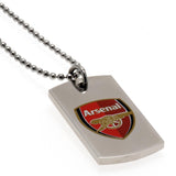 Arsenal F.C. Colour Crest Dog Tag & Chain