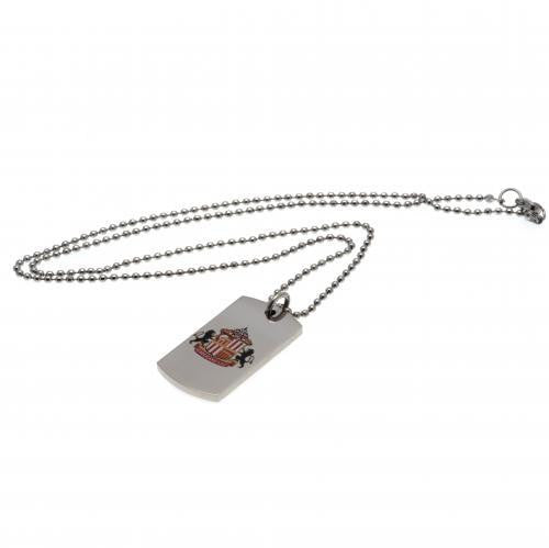 Sunderland A.F.C. Colour Crest Dog Tag & Chain