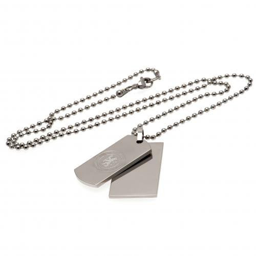 Chelsea F.C. Double Dog Tag & Chain