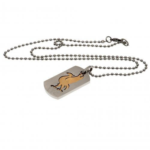 Liverpool F.C. Bi Colour Cut Out Dog Tag & Chain