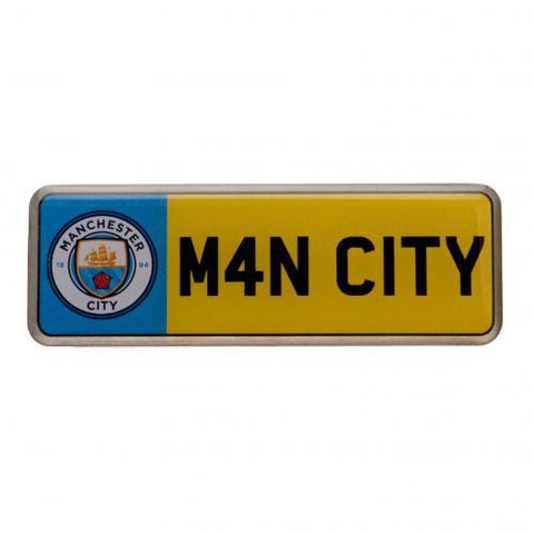 Manchester City F.C. Number Plate Badge