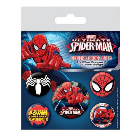 Spider-Man Button Badge Set