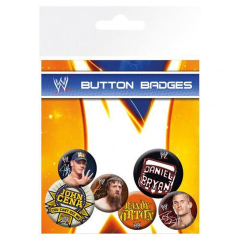 WWE Button Badge Set