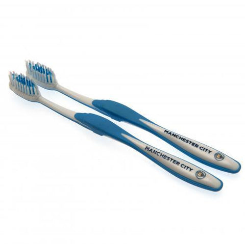 Manchester City F.C. Twin Pack Toothbrush Adults
