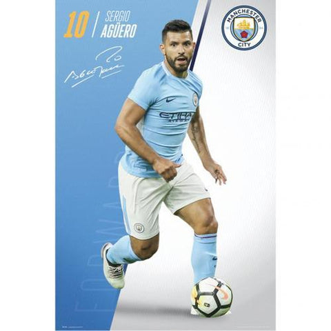 Manchester City F.C. Poster Aguero 24