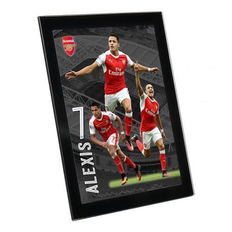 Arsenal F.C. Glass Player Profile Sanchez 8 x 6