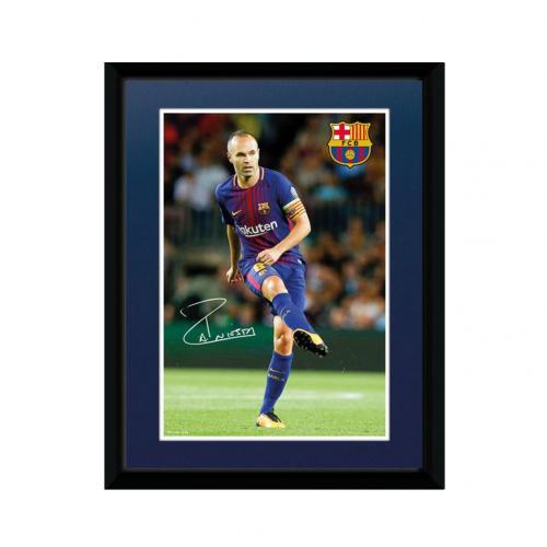 F.C. Barcelona Picture Iniesta 8 x 6