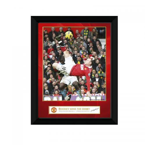 Manchester United F.C. Picture Rooney Derby Goal 8 x 6